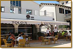outside Tolos Restaurant, Puerto Pollensa Mallorca (Majorca)