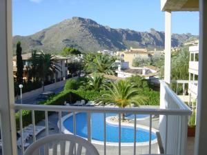 view from balcony