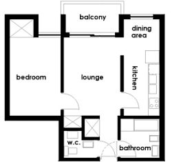 Plan of the apartment