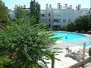 pool / garden area