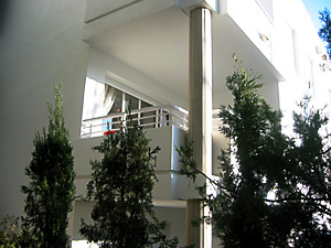 balcony with afternoon/evening sunshine