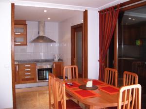 Main lounge dining area and kitchen