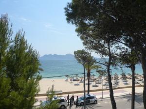 View of the sea from the balcony