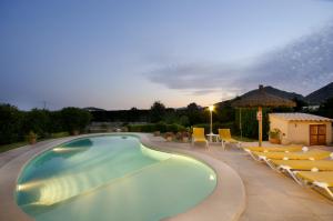 Pool night time